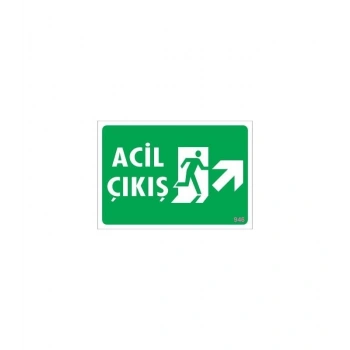Mey İthalat® Acil Çıkış Uyarı Levhası 17,5x25 KOD: 946