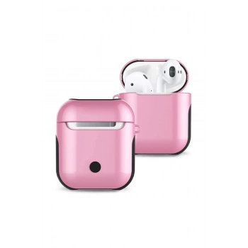 Mey İthalat®   Airpods 2 (2.nesil) 3in1 Kılıf - Pembe