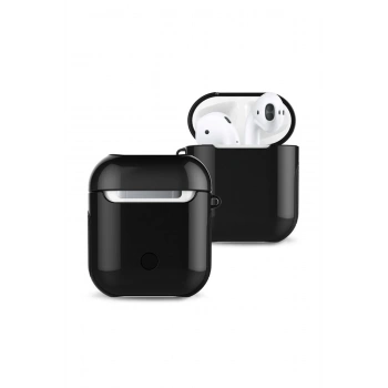 Mey İthalat®   Airpods 2 (2.nesil) 3in1 Kılıf - Siyah