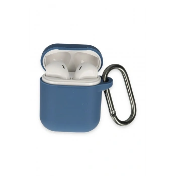 Mey İthalat®   Airpods 2 (2.nesil) Hang Kılıf - Lacivert