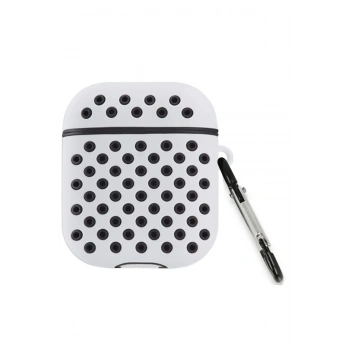 Mey İthalat®   Airpods 2 (2.nesil) Spor Delikli Kılıf - Gri-Siyah