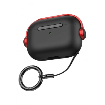 Mey İthalat® Airpods 3 (3.nesil) Cool Kılıf - Siyah-Kırmızı