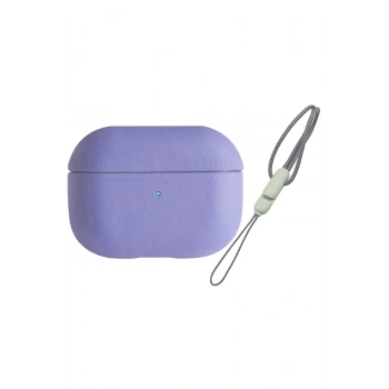 Mey İthalat®   Airpods Pro 2 (2.nesil) 405 Deri Kılıf - Lila