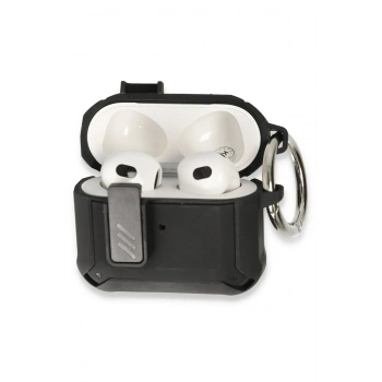 Mey İthalat®   Airpods Pro 2 (2.nesil) Truva Kılıf - Siyah