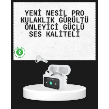 Mey İthalat® Akıllı Sensörlü Su Geçirmez Bluetooth Kulaklık Güçlü Batarya ve Bass