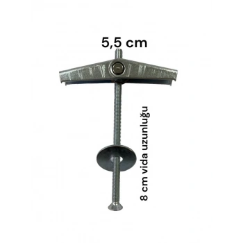 Mey İthalat® Alçıpan Askı Dübel Yaylı 12X80 5 Adet