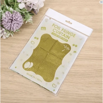 Mey İthalat®    Altın Gold Renk Dikdörtgen Kesim Parlak Sim Görünümlü Fon Perde Dekor 1x2 Metre