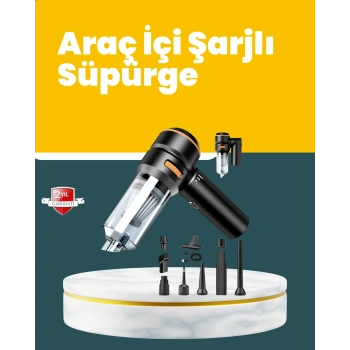 Mey İthalat® Araç İçi Derinlemesine Temizlik İçin Kompakt ve Ergonomik El Süpürgesi