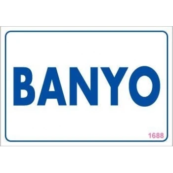 Mey İthalat® Banyo Uyarı Levhası 17,5x25 KOD:1688