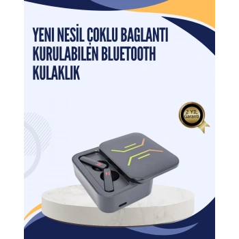 Mey İthalat® Bluetooth V5.0 TWS Kulaklık – 3 Saat Kesintisiz Kullanım
