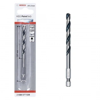 Mey İthalat® Bosch Pointteq Altıgen Şaftlı Hss Matkap Ucu 6,5 mm