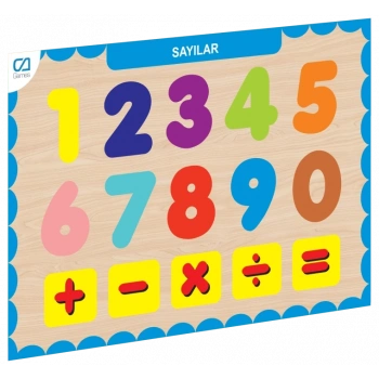 Mey İthalat® CAAHS-3207 AHŞAP SAYILAR BUL-TAK