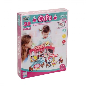 Mey İthalat® Cafe Maket 3 Boyutlu Puzzle