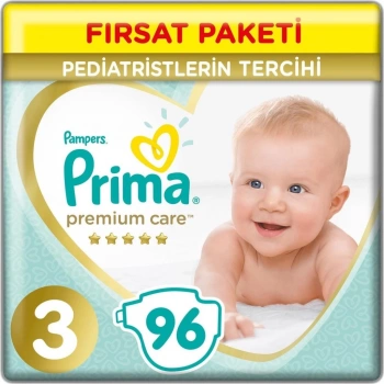 Mey İthalat®   Care Fırsat Paketi 3 Beden 96 Adet