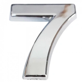Mey İthalat® Cemax Krom Yapışkanlı 7 Rakamı 5 cm
