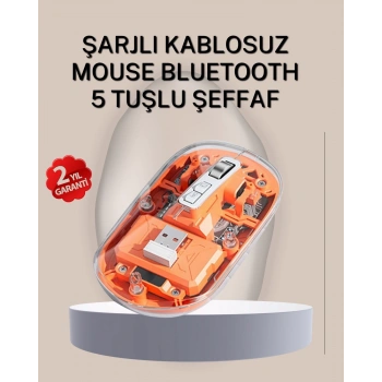 Mey İthalat® Çift Modlu Fare – USB Alıcılı ve Bluetooth Bağlantılı