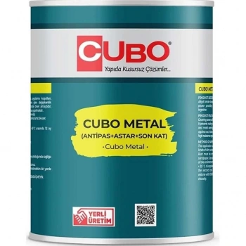 Mey İthalat® Cubo Metal Pas Boyası Beyaz 0,75 Litre
