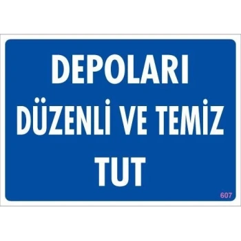 Mey İthalat® Depolama Uyarı Levhası 25x35 KOD:607
