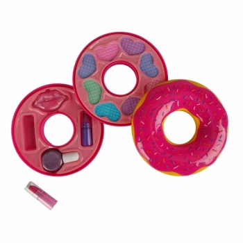 Mey İthalat® Donut Şekilli 2 Katlı Makyaj Güzellik Seti