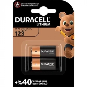 Mey İthalat® Duracell 123A 3 Volt Lityum Pil 2 Adet