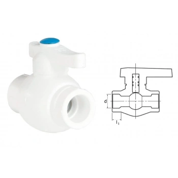 Mey İthalat® Ege Yıldız PPRC 40 mm Küresel Vana Gri