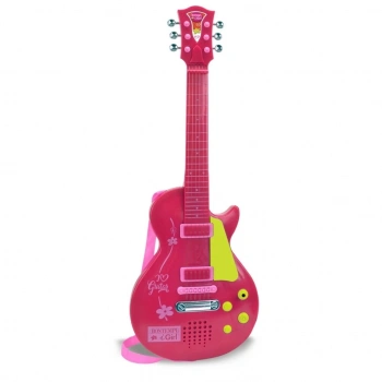 Mey İthalat® Elektronik Tuşlu ve Telli Askılı Pembe Gitar