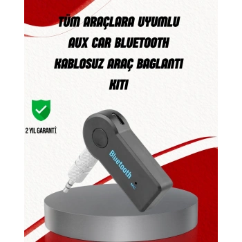 Mey İthalat® Eller Serbest Özellikli Bluetooth AUX Araç Kiti