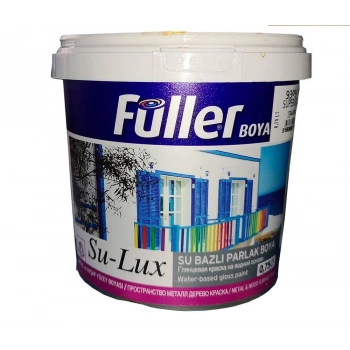 Mey İthalat® Füller Sulux Siyah 0,75 Litre Su Bazlı Yağlı Boya
