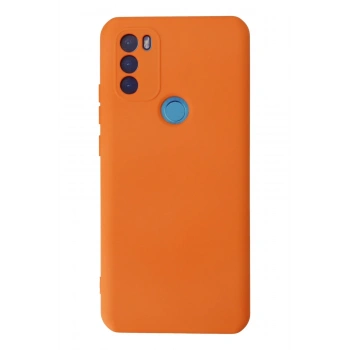 Mey İthalat®  General Mobile GM 21 Plus Kılıf Nano içi Kadife Silikon - Turuncu