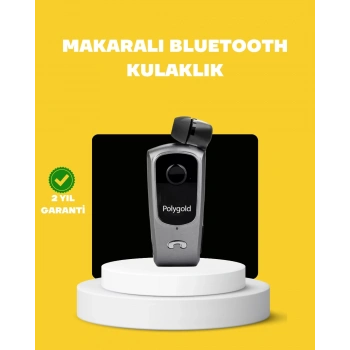 Mey İthalat® Geri Çekilebilir Kablolu Bluetooth İş Kulaklığı