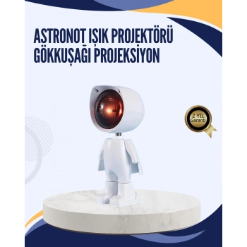Mey İthalat® Gün Batımı Efekti Sunan Astronot LED Masa Lambası