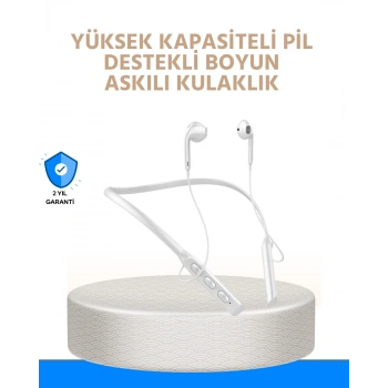 Mey İthalat® Gürültü Azaltıcı Ergonomik Boyun Askılı Kablosuz Kulaklık