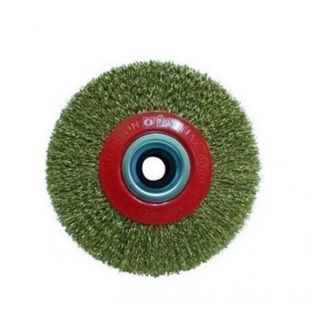 Mey İthalat® Hawk 10109 Daire Fırça Sarı Telli 200X25 mm