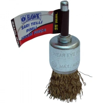 Mey İthalat® Hawk 10143 12 mm Sarı Telli Pimli Kalem Fırça