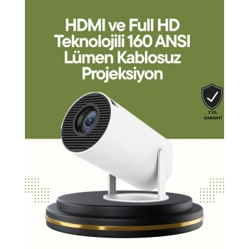 Mey İthalat® HDMI ve USB Girişli Uzun Ömürlü Ampullü Projeksiyon