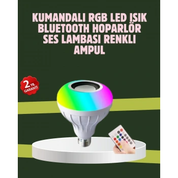 Mey İthalat® Hoparlörlü LED Ampul – Ev ve Ofis İçin Akıllı Aydınlatma Çözümü