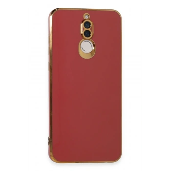 Mey İthalat®  Huawei Mate 10 Lite Kılıf Volet Silikon - Kırmızı