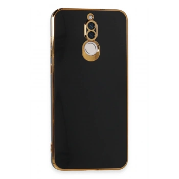 Mey İthalat®  Huawei Mate 10 Lite Kılıf Volet Silikon - Siyah