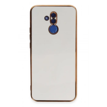 Mey İthalat® Huawei Mate 20 Lite Kılıf Volet Silikon - Beyaz