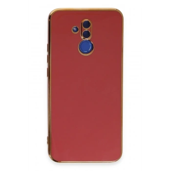 Mey İthalat®  Huawei Mate 20 Lite Kılıf Volet Silikon - Kırmızı