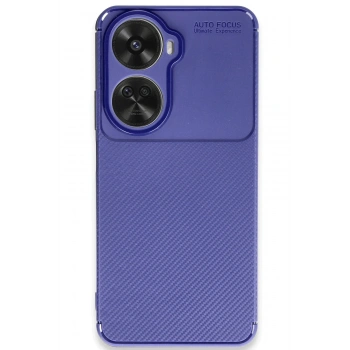 Mey İthalat®  Huawei Nova 12 SE Kılıf Auto Focus Karbon Kapak - Lacivert
