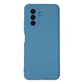 Mey İthalat® Huawei Nova Y70 Kılıf Nano içi Kadife Silikon - Mavi