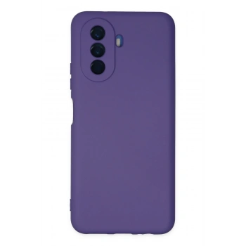 Mey İthalat®  Huawei Nova Y70 Kılıf Nano içi Kadife Silikon - Mor