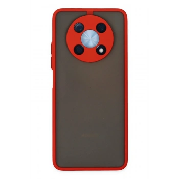 Mey İthalat®  Huawei Nova Y90 Kılıf Montreal Silikon Kapak - Kırmızı