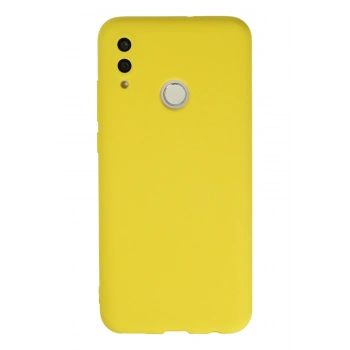 Mey İthalat® Huawei P Smart 2019 Kılıf Nano içi Kadife Silikon - Sarı