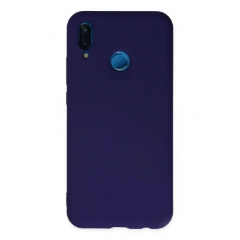 Mey İthalat®  Huawei P20 Lite Kılıf Nano içi Kadife Silikon - Mor