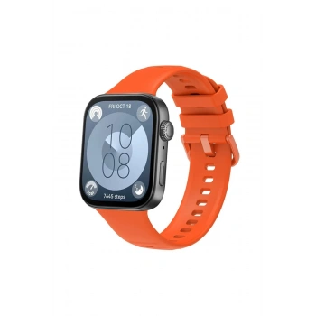 Mey İthalat®  Huawei Watch Fit 3 Klasik Kordon - Turuncu