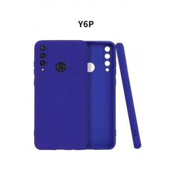 Mey İthalat®  Huawei Y6P Kılıf First Silikon - Lacivert