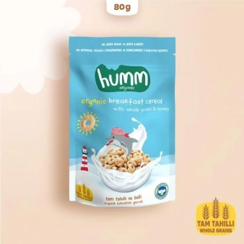 Mey İthalat® Humm Organik Tam Tahıllı ve Ballı Kahvaltılık Gevrek 80 Gr