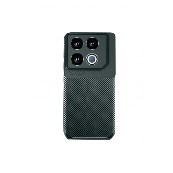 Mey İthalat®  İnfinix GT 20 Pro Kılıf Auto Focus Karbon Kapak - Koyu Yeşil